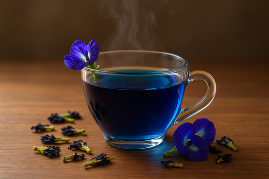 butterfly pea blue tea